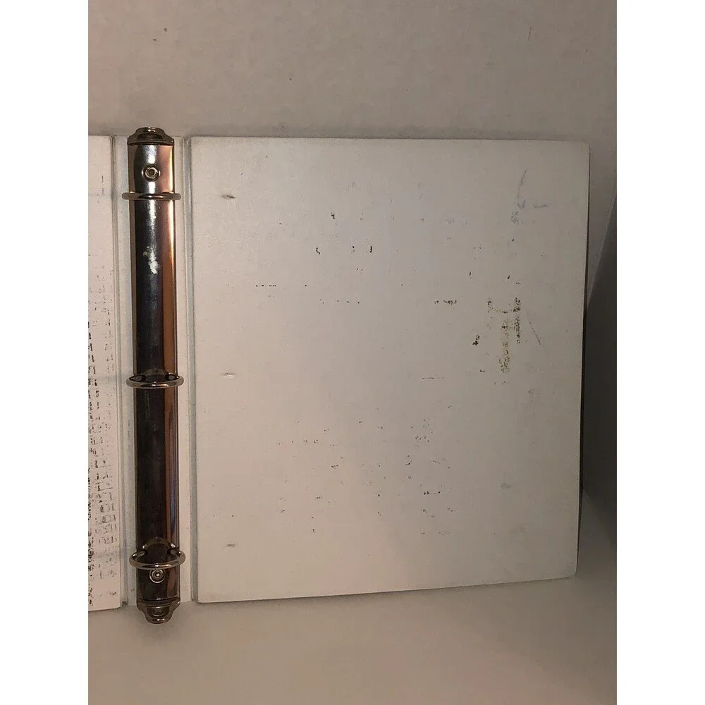 Vintage 70s Mead TIC TAC TOE Game 3-Ring Binder 1978 Metal Hinges 29450